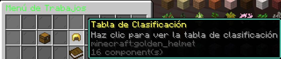 tabla clasificatoria de trabajos